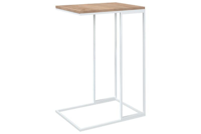 Sidebord hvit 40x30x59 cm sponplate - Hvit - Møbler - Bord - Avlastningsbord - Lampebord & sidebord