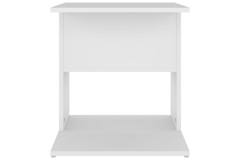 Sidebord hvit 45x45x48 cm sponplate - Hvit - Møbler - Bord - Avlastningsbord - Lampebord & sidebord