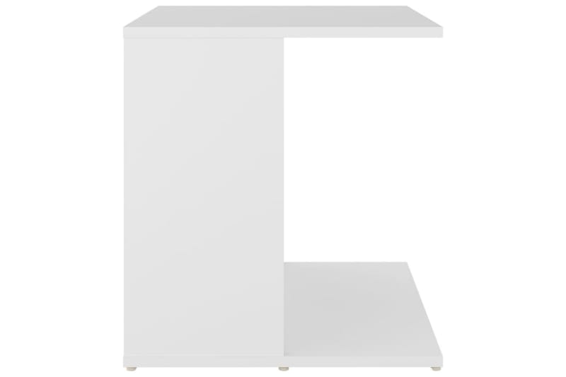 Sidebord hvit 45x45x48 cm sponplate - Hvit - Møbler - Bord - Avlastningsbord - Lampebord & sidebord