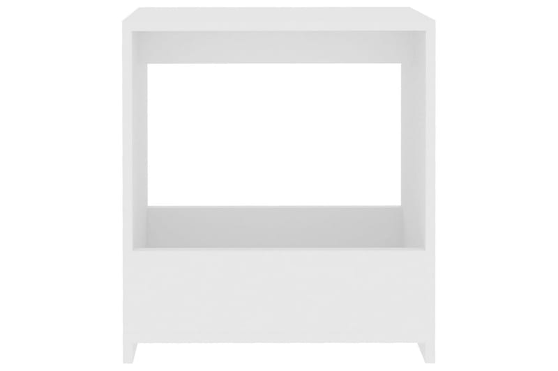 Sidebord hvit 50x26x50 cm sponplate - Hvit - Lampebord & sidebord - Brettbord og småbord