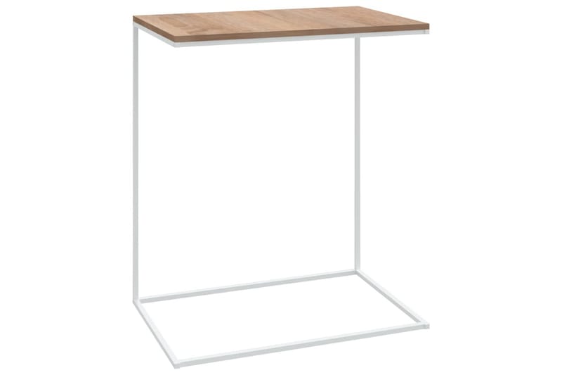 Sidebord hvit 55x35x66 cm sponplate - Hvit - Lampebord & sidebord - Brettbord og småbord