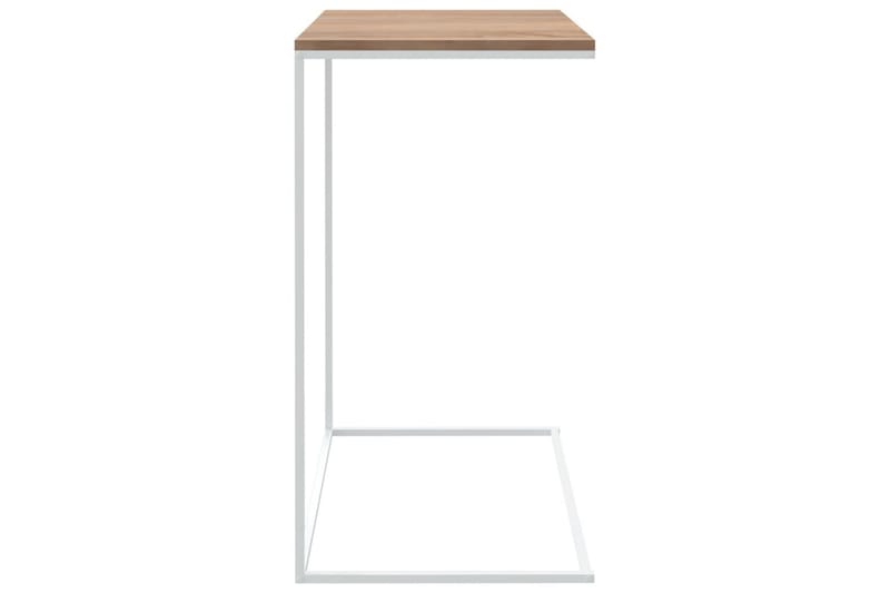 Sidebord hvit 55x35x66 cm sponplate - Hvit - Lampebord & sidebord - Brettbord og småbord