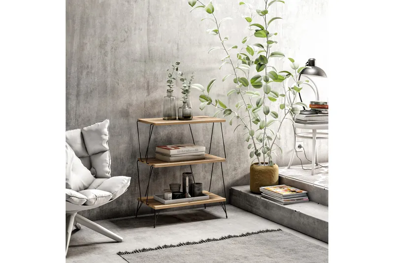 Sidebord og lampebord Igazz sidebord 48 cm Trä/Natur - Møbler - Bord - Avlastningsbord - Lampebord & sidebord