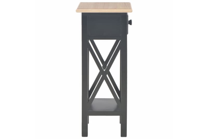 Sidebord svart 27x27x65,5 cm tre - Møbler - Bord - Avlastningsbord - Lampebord & sidebord