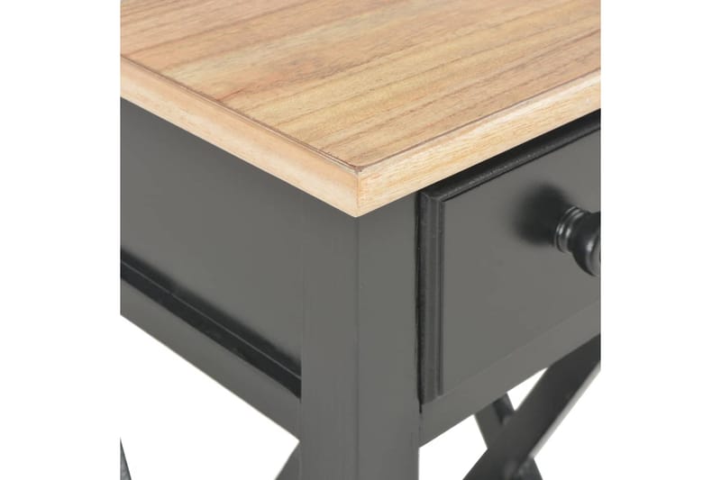 Sidebord svart 27x27x65,5 cm tre - Møbler - Bord - Avlastningsbord - Lampebord & sidebord