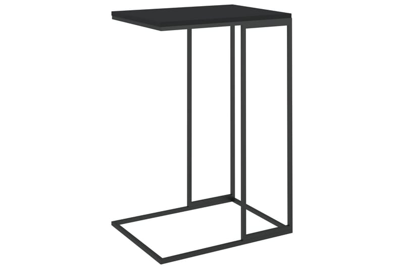 Sidebord svart 40x30x59 cm sponplate - Svart - Lampebord & sidebord - Brettbord og småbord