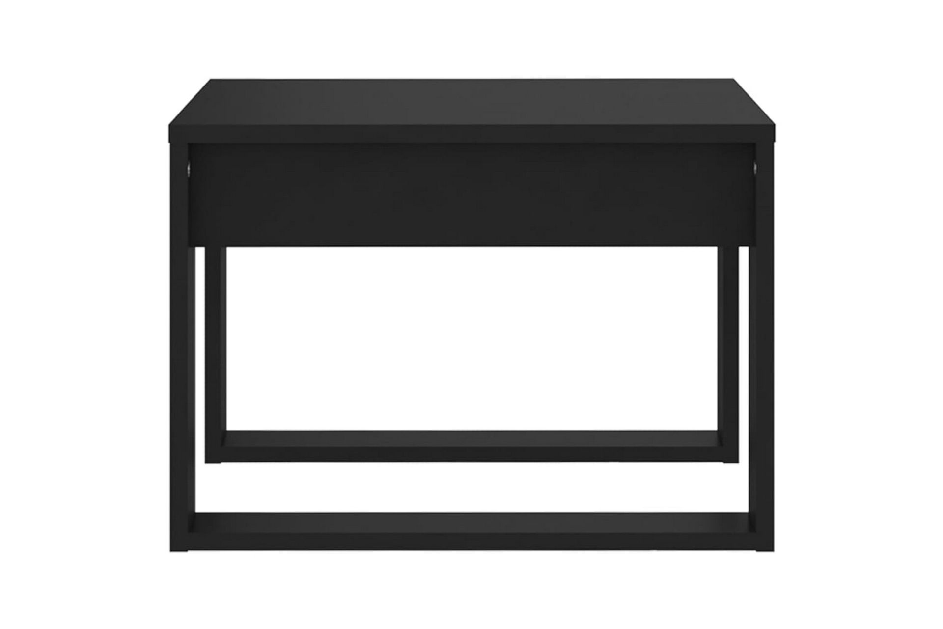 Sidebord svart 50x50x35 cm sponplate - Svart - Møbler - Bord - Avlastningsbord - Lampebord & sidebord
