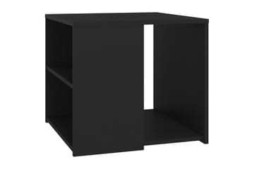 Sidebord svart 50x50x45 cm sponplate - Svart - Møbler - Bord - Avlastningsbord - Lampebord & sidebord