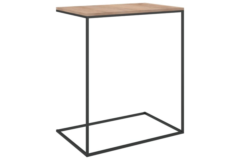 Sidebord svart 55x35x66 cm sponplate - Svart - Lampebord & sidebord - Brettbord og småbord