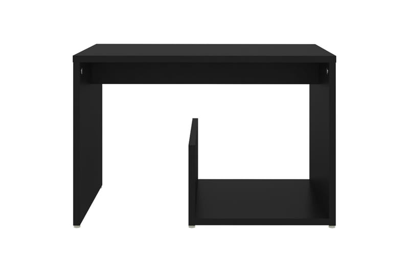 Sidebord svart 59x36x38 cm sponplate - Svart - Møbler - Bord - Avlastningsbord - Lampebord & sidebord