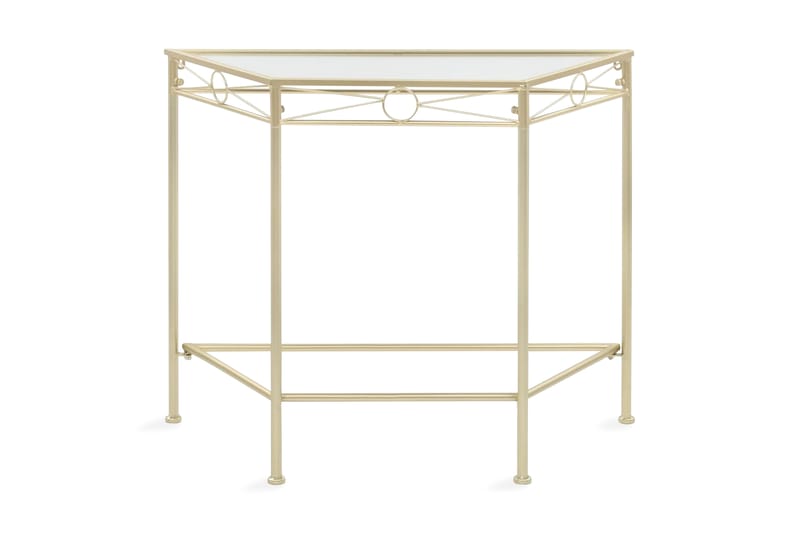 Sidebord vintagestil metall 87x34x73 cm gull - Gull - Møbler - Bord - Avlastningsbord - Lampebord & sidebord