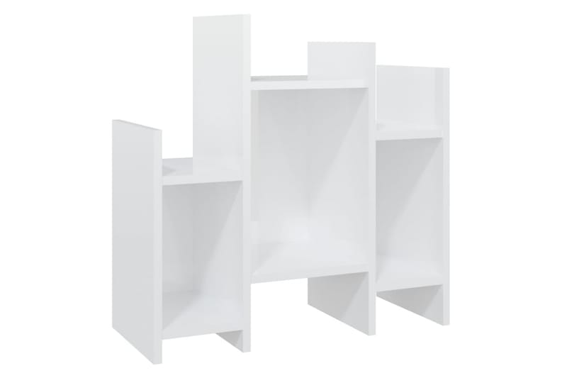 Sideskap høyglans hvit 60x26x60 cm sponplate - Hvit - Lampebord & sidebord - Brettbord og småbord
