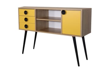 Sidobord Guld|Ek|Gul - Møbler - Bord - Avlastningsbord - Lampebord & sidebord