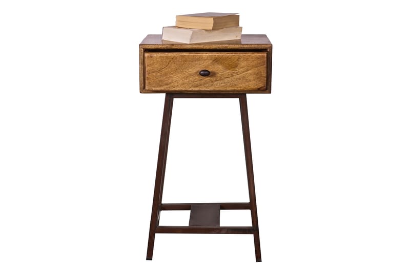 Skybox Sidebord 45 cm - Natur/Metall - Møbler - Bord - Avlastningsbord - Lampebord & sidebord