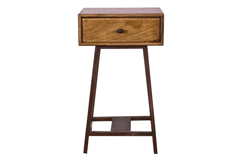 Skybox Sidebord 45 cm, Natur/Metall