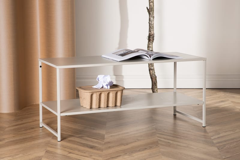 Staal Sidebord 101,6 cm - Beige - Møbler - Bord - Avlastningsbord - Lampebord & sidebord