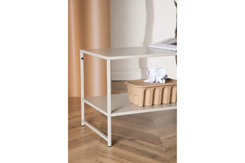 Staal Sidebord 101,6 cm - Beige - Møbler - Bord - Avlastningsbord - Lampebord & sidebord