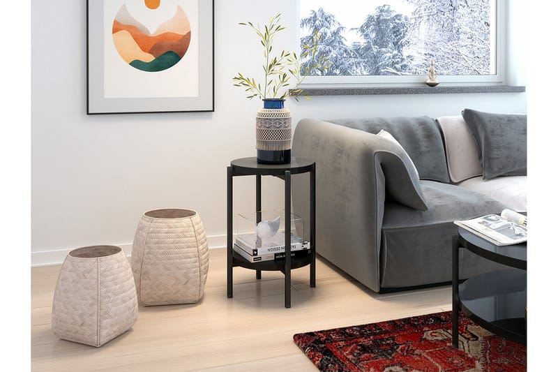 Staffin Sidobord Black - Møbler - Bord - Avlastningsbord - Lampebord & sidebord