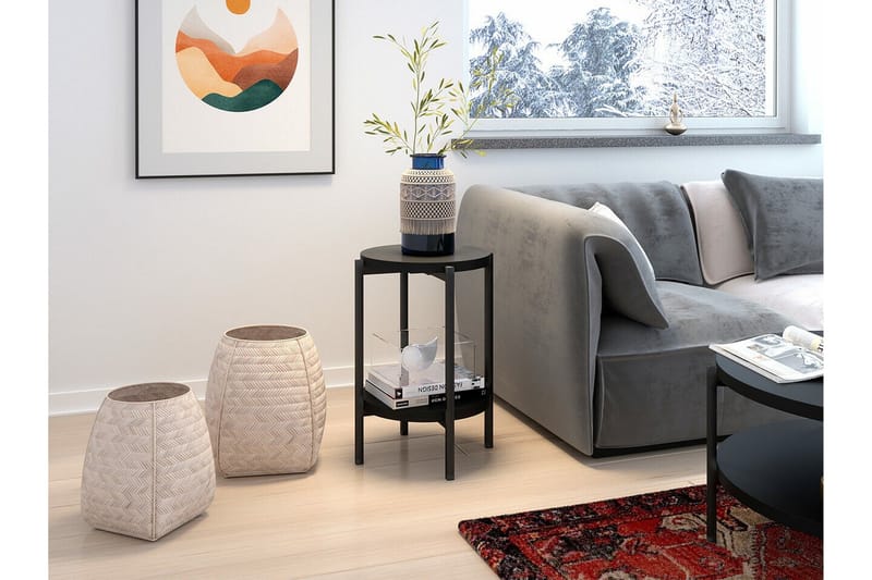 Staffin Sidobord Black - Møbler - Bord - Avlastningsbord - Lampebord & sidebord