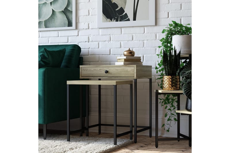 Tamlin Sidebord 56x40 cm Brun - Novogratz - Møbler - Bord - Avlastningsbord - Lampebord & sidebord