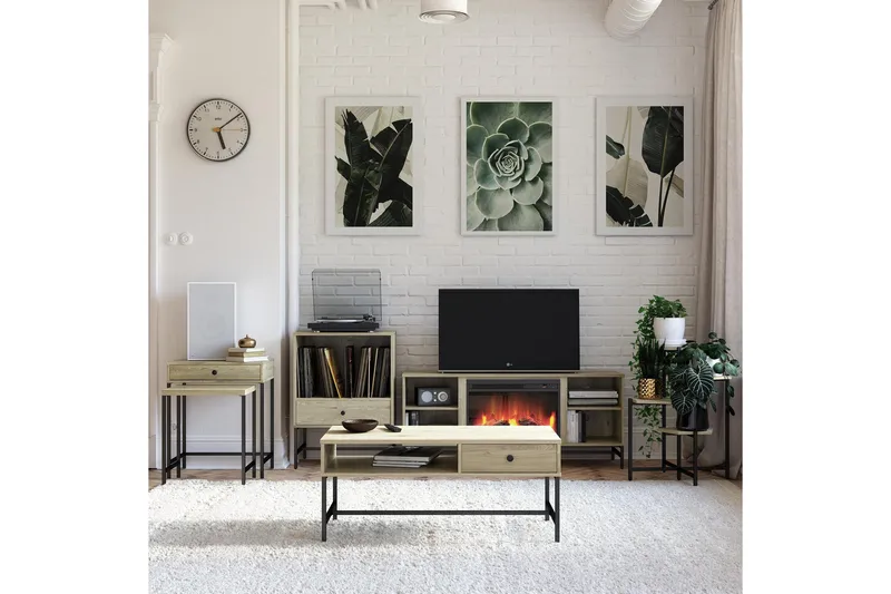 Tamlin Sidebord 56x40 cm Brun - Novogratz - Møbler - Bord - Avlastningsbord - Lampebord & sidebord