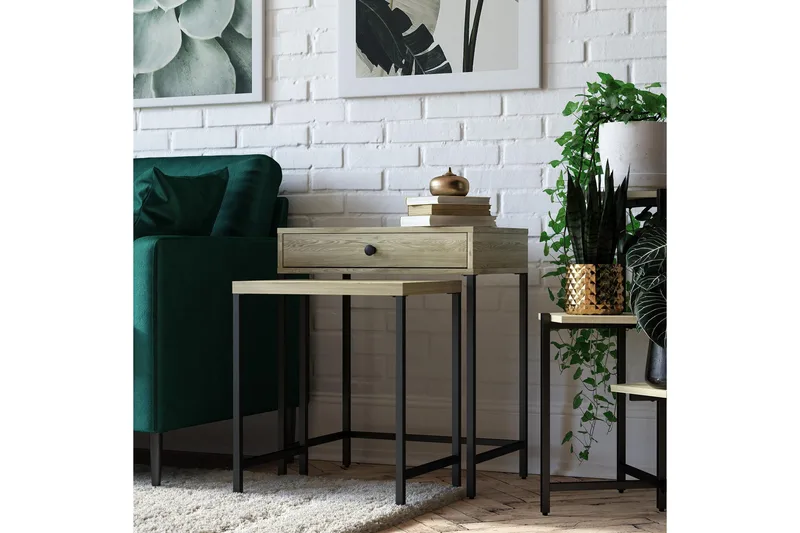 Tamlin Sidebord 56x40 cm Brun, Novogratz