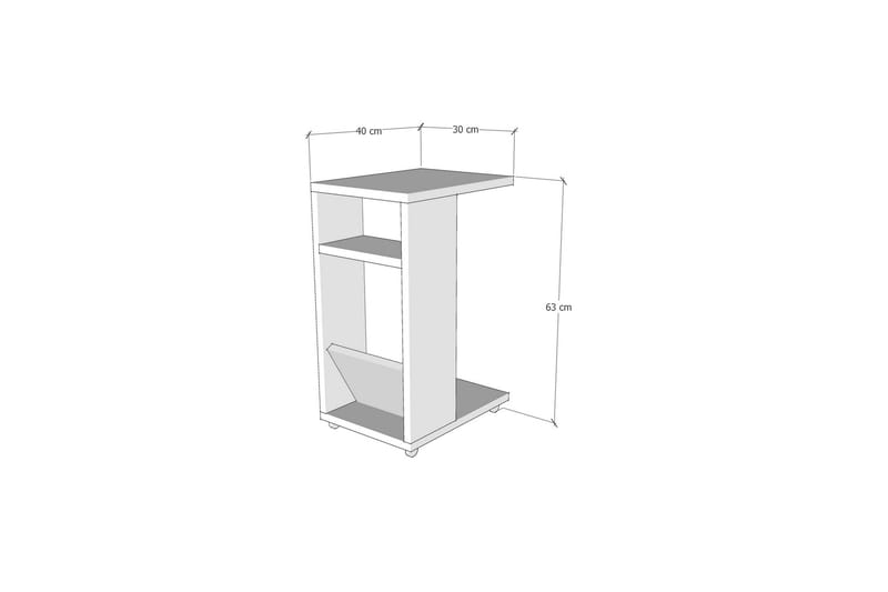 Tekel Sidebord 63 cm - Natur/Lysebrun - Møbler - Bord - Avlastningsbord - Lampebord & sidebord