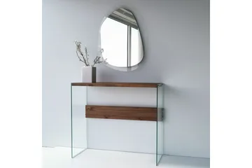 Thorold Sidebord 91 cm - Mørkebrun / herdet glass - Møbler - Bord - Avlastningsbord - Lampebord & sidebord