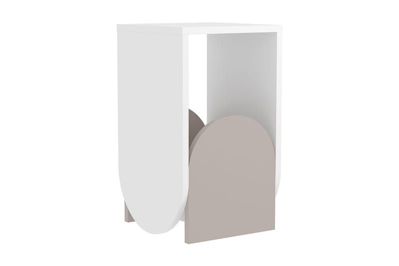 Timnath Sidebord 32 cm - Hvit / Beige / Lysebrun - Lampebord & sidebord - Brettbord og småbord