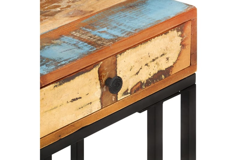 U-formet sidebord 45x30x61 cm gjenvunnet heltre - Flerfarget - Møbler - Bord - Avlastningsbord - Lampebord & sidebord