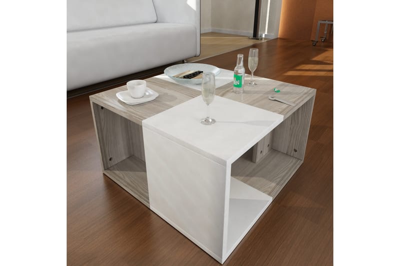 Vintalle Sidebord 30 cm Delbart - Hvit - Lampebord & sidebord - Brettbord og småbord