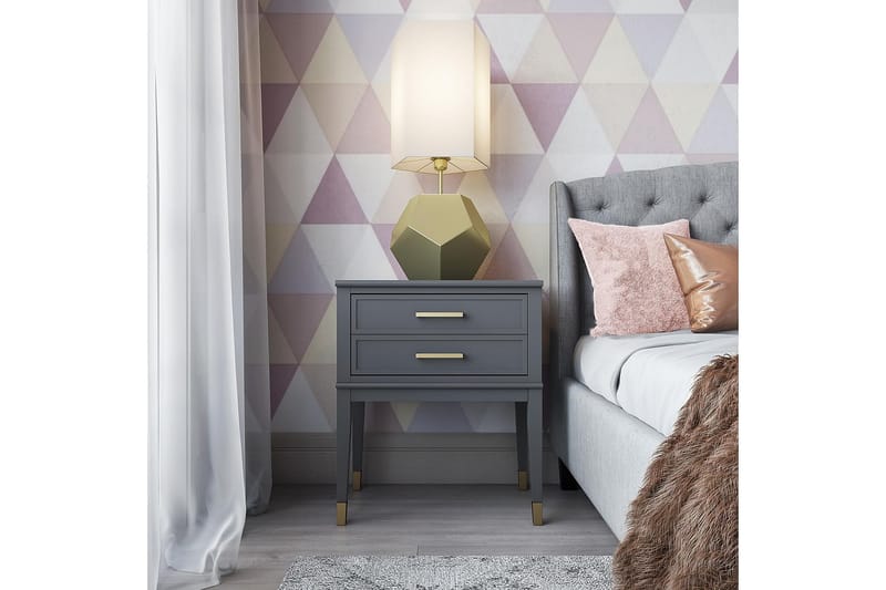 Westerleigh Avlastningsbord 60 cm Grå - CosmoLiving - Møbler - Bord - Avlastningsbord - Lampebord & sidebord
