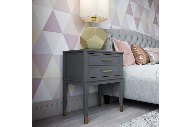 Westerleigh Avlastningsbord 60 cm Grå - CosmoLiving - Møbler - Bord - Avlastningsbord - Lampebord & sidebord