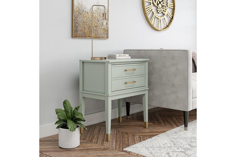 Westerleigh Avlastningsbord 60 cm Grønn - CosmoLiving - Møbler - Bord - Avlastningsbord - Lampebord & sidebord