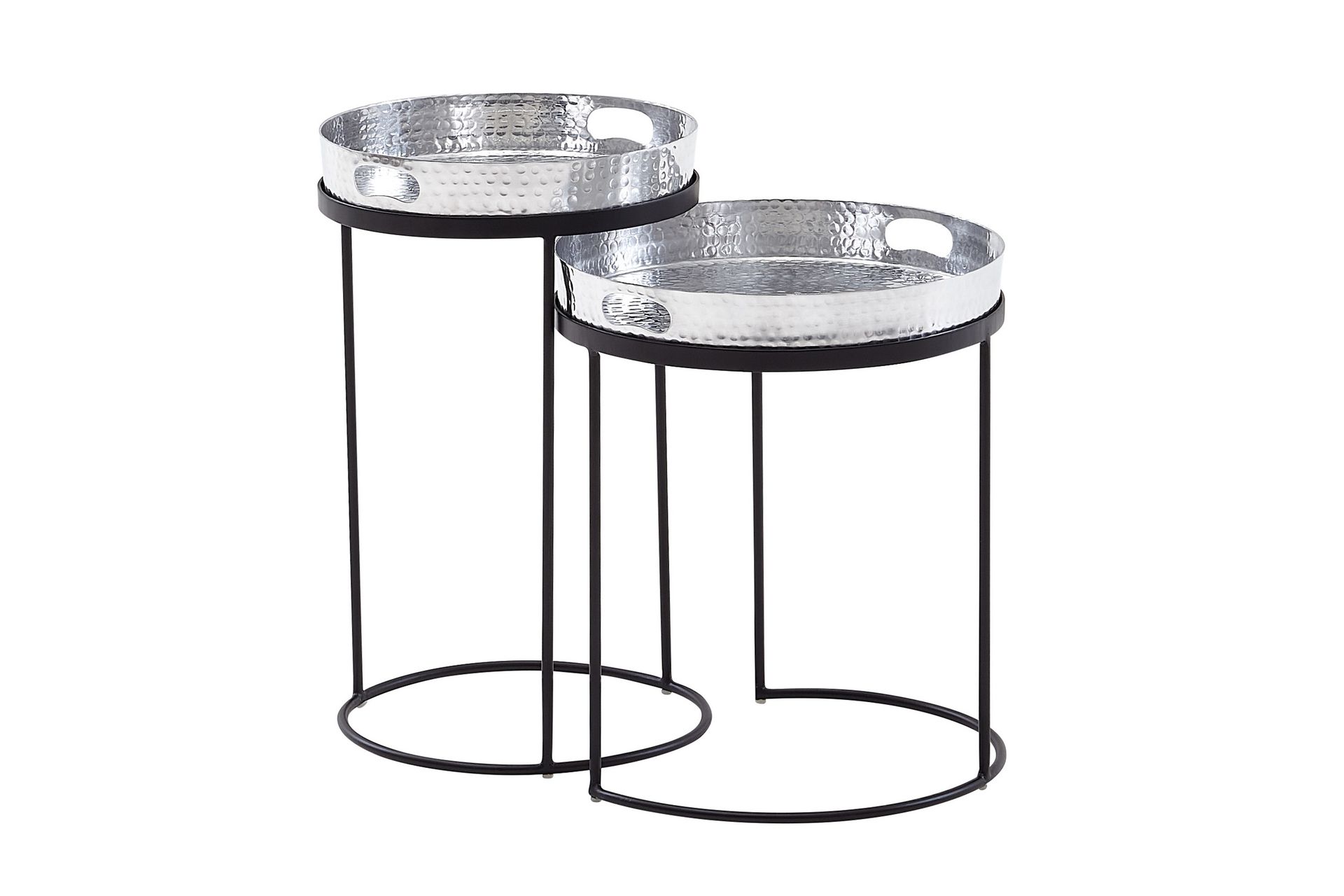 Wilhem Sidebord 33 cm Rund - Sølv - Møbler - Bord - Avlastningsbord - Lampebord & sidebord