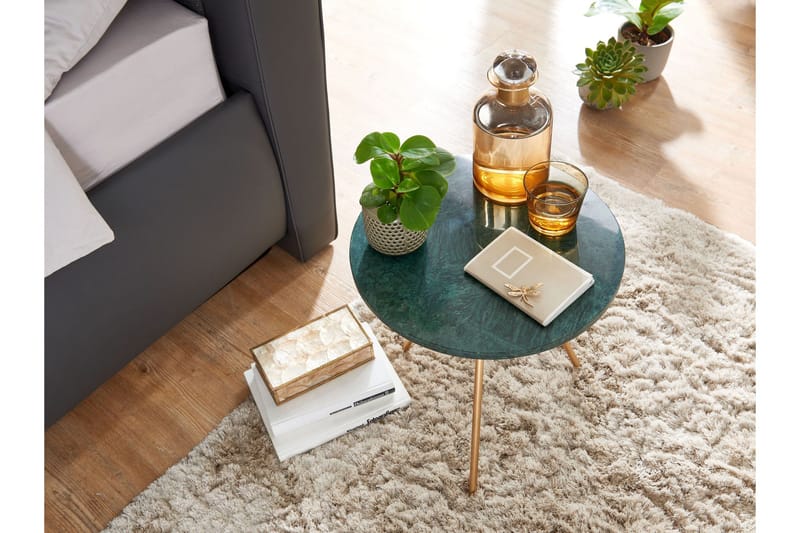 Wilhem Sidebord 38 cm Rund - Grønn - Møbler - Bord - Avlastningsbord - Lampebord & sidebord