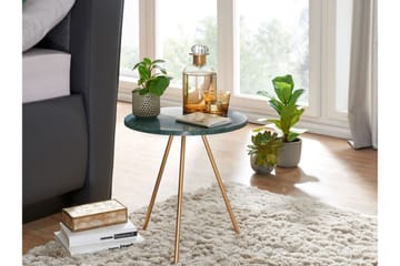 Wilhem Sidebord 38 cm Rund - Grønn - Møbler - Bord - Avlastningsbord - Lampebord & sidebord