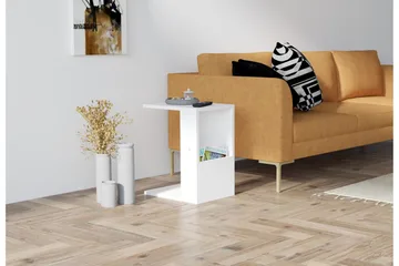 Yggersryd Sidebord 30x50x30 cm - Hvit - Møbler - Bord - Avlastningsbord - Lampebord & sidebord