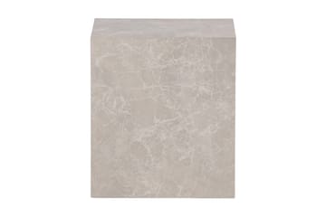 York High Travertin Sidebord 40x40x45 cm - Beige - Møbler - Bord - Avlastningsbord - Lampebord & sidebord