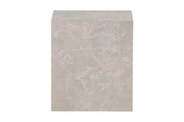 York High Travertin Sidebord 40x40x45 cm - Beige - Møbler - Bord - Avlastningsbord - Lampebord & sidebord