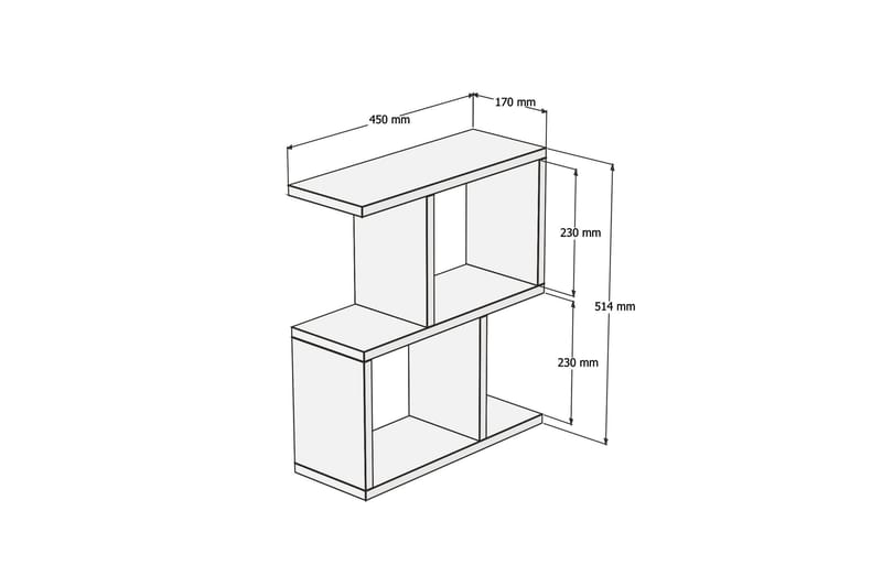 Zetti Sidebord 45x51,4x45 cm - Blå - Møbler - Bord - Avlastningsbord - Lampebord & sidebord