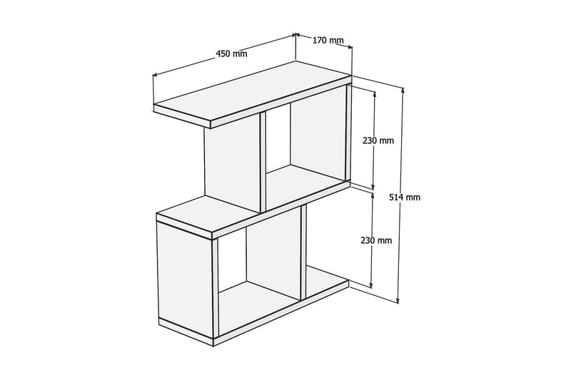 Zetti Sidebord 45x51,4x45 cm - Grønn - Møbler - Bord - Avlastningsbord - Lampebord & sidebord
