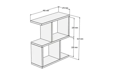 Zetti Sidebord 45x51,4x45 cm - Grønn - Møbler - Bord - Avlastningsbord - Lampebord & sidebord