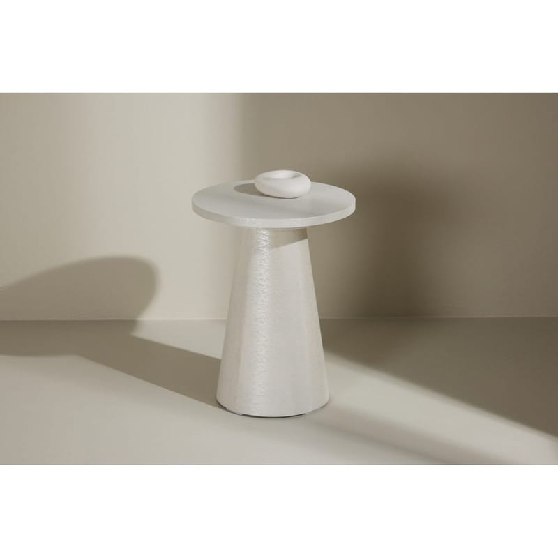 Lanzo Sidebord 35 cm - Hvit - Møbler - Bord - Avlastningsbord - Lampebord & sidebord