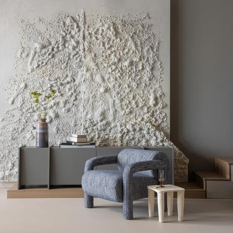 Lavt sidebord Papier Vion 40 cm - Offwhite - Møbler - Bord - Avlastningsbord - Lampebord & sidebord