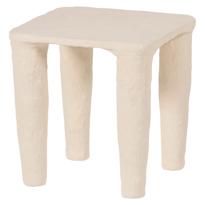 Lavt sidebord Papier Vion 40 cm, Offwhite