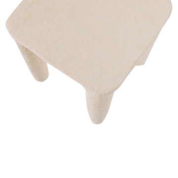 Lavt sidebord Papier Vion 40 cm - Offwhite - Møbler - Bord - Avlastningsbord - Lampebord & sidebord