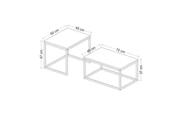 Leka Settbord - Svart - Møbler - Bord - Avlastningsbord - Settbord