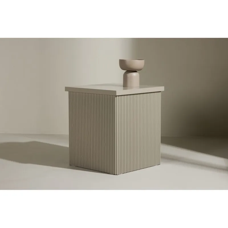 Lenox Sidebord 40 cm - Beige - Møbler - Bord - Avlastningsbord - Lampebord & sidebord