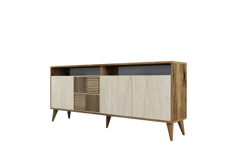 Lissione Konsollbord 180 cm, Valnøtt/Beige